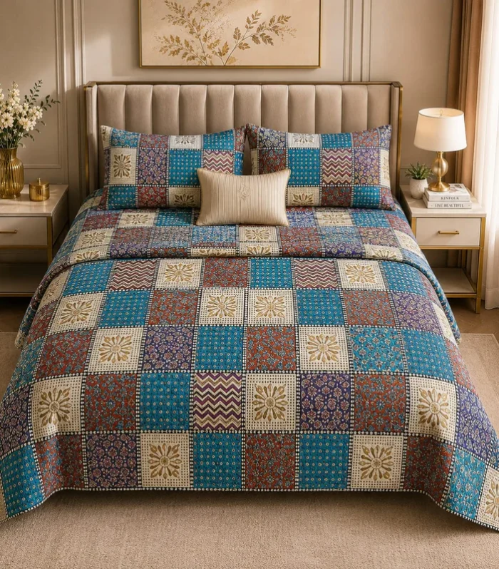 Monte Carlo Comfort 100% Pure Cotton Double Bed Bedsheet